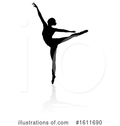 Royalty-Free (RF) Ballerina Clipart Illustration by AtStockIllustration - Stock Sample #1611690