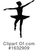 Ballerina Clipart #1632909 by AtStockIllustration