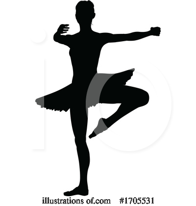 Royalty-Free (RF) Ballerina Clipart Illustration by AtStockIllustration - Stock Sample #1705531