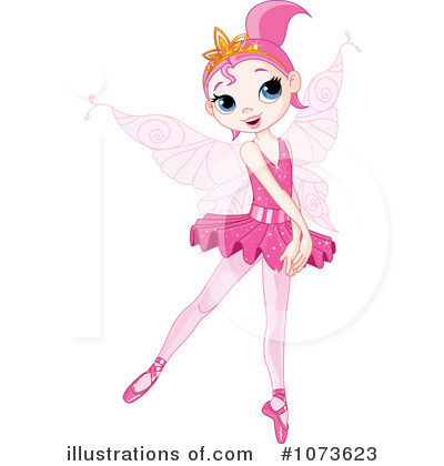 Royalty-Free (RF) Ballerina Fairy Clipart Illustration by Pushkin - Stock Sample #1073623