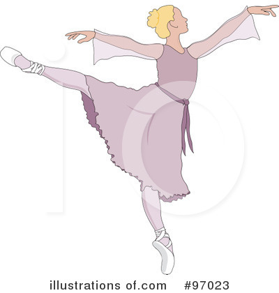 Royalty-Free (RF) Ballet Clipart Illustration by Pams Clipart - Stock Sample #97023