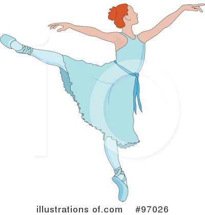 Royalty-Free (RF) Ballet Clipart Illustration by Pams Clipart - Stock Sample #97026