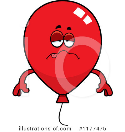 Party Balloon Character Clipart #1177475 by Cory Thoman