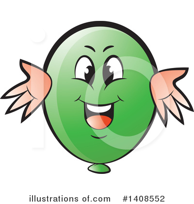 Royalty-Free (RF) Balloon Clipart Illustration by Lal Perera - Stock Sample #1408552