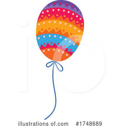Royalty-Free (RF) Balloon Clipart Illustration by Vector Tradition SM - Stock Sample #1748689