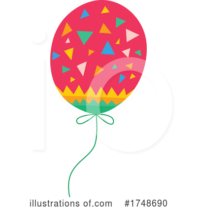Royalty-Free (RF) Balloon Clipart Illustration by Vector Tradition SM - Stock Sample #1748690