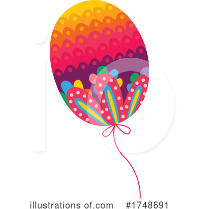 Royalty-Free (RF) Balloon Clipart Illustration by Vector Tradition SM - Stock Sample #1748691