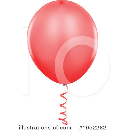 Red Party Balloon Clipart #1052282 by dero