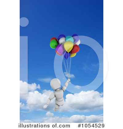 Royalty-Free (RF) Balloons Clipart Illustration by KJ Pargeter - Stock Sample #1054529