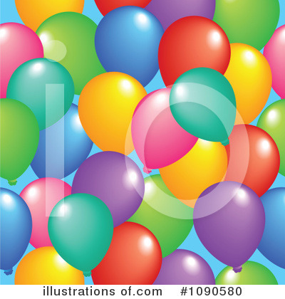 Royalty-Free (RF) Balloons Clipart Illustration by visekart - Stock Sample #1090580
