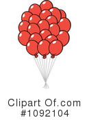 Balloons Clipart #1092104 by Johnny Sajem