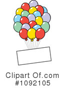 Balloons Clipart #1092105 by Johnny Sajem