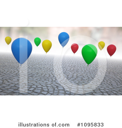 Balloons Clipart #1095833 by Mopic