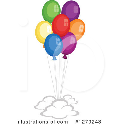 Royalty-Free (RF) Balloons Clipart Illustration by BNP Design Studio - Stock Sample #1279243