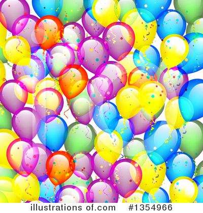 Royalty-Free (RF) Balloons Clipart Illustration by vectorace - Stock Sample #1354966