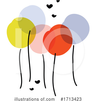 Royalty-Free (RF) Balloons Clipart Illustration by elena - Stock Sample #1713423