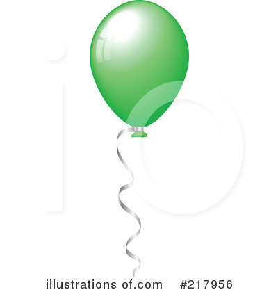 Royalty-Free (RF) Balloons Clipart Illustration by KJ Pargeter - Stock Sample #217956