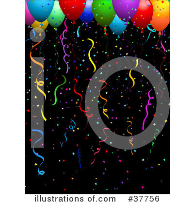 Party Balloons Clipart #37756 by KJ Pargeter