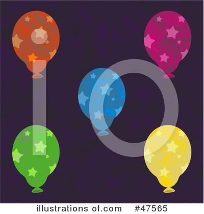 Royalty-Free (RF) Balloons Clipart Illustration by Prawny - Stock Sample #47565