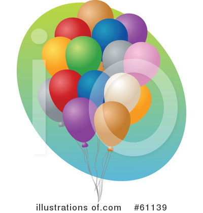 Royalty-Free (RF) Balloons Clipart Illustration by Kheng Guan Toh - Stock Sample #61139
