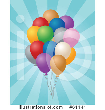 Royalty-Free (RF) Balloons Clipart Illustration by Kheng Guan Toh - Stock Sample #61141