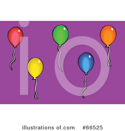 Royalty-Free (RF) Balloons Clipart Illustration by Prawny - Stock Sample #66525