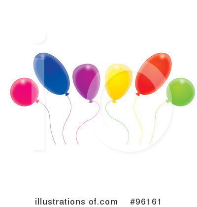 Royalty-Free (RF) Balloons Clipart Illustration by Alex Bannykh - Stock Sample #96161