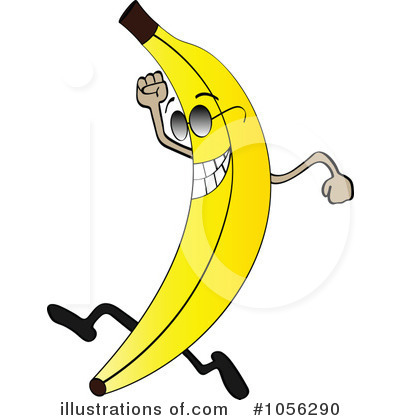 Royalty-Free (RF) Banana Clipart Illustration by Andrei Marincas - Stock Sample #1056290