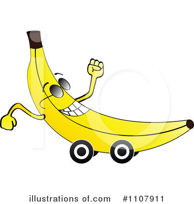 Royalty-Free (RF) Banana Clipart Illustration by Andrei Marincas - Stock Sample #1107911
