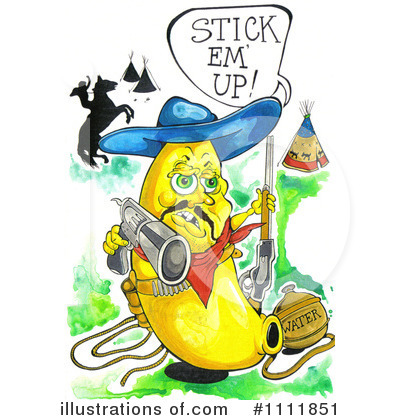 Royalty-Free (RF) Banana Clipart Illustration by Prawny - Stock Sample #1111851