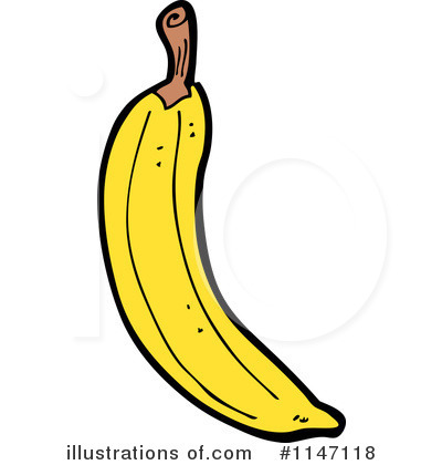 Royalty-Free (RF) Banana Clipart Illustration by lineartestpilot - Stock Sample #1147118