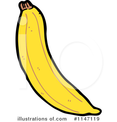 Royalty-Free (RF) Banana Clipart Illustration by lineartestpilot - Stock Sample #1147119