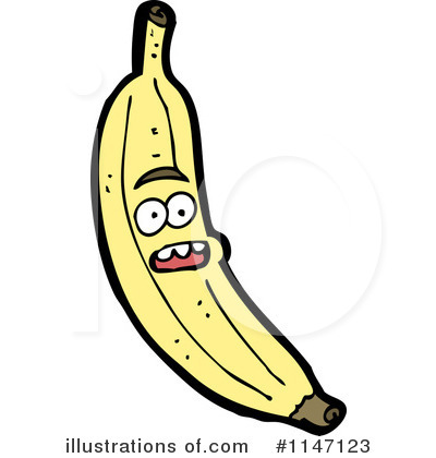 Royalty-Free (RF) Banana Clipart Illustration by lineartestpilot - Stock Sample #1147123