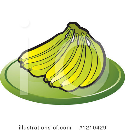 Royalty-Free (RF) Banana Clipart Illustration by Lal Perera - Stock Sample #1210429