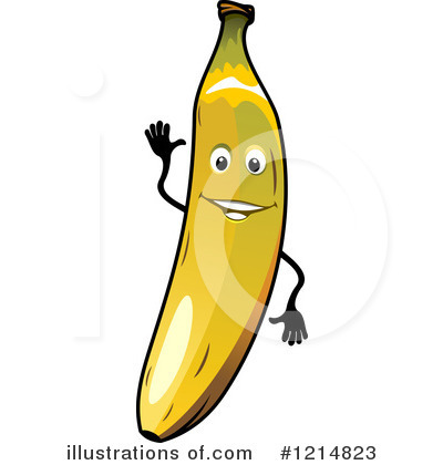 Royalty-Free (RF) Banana Clipart Illustration by Vector Tradition SM - Stock Sample #1214823