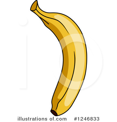 Royalty-Free (RF) Banana Clipart Illustration by Vector Tradition SM - Stock Sample #1246833