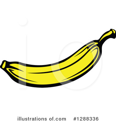 Royalty-Free (RF) Banana Clipart Illustration by Vector Tradition SM - Stock Sample #1288336