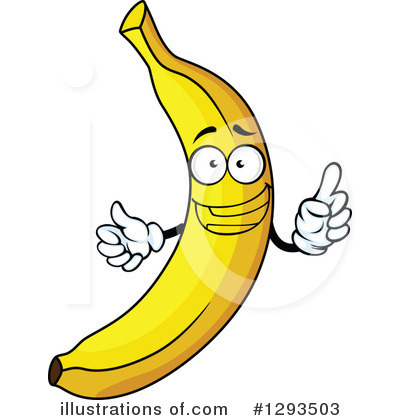 Royalty-Free (RF) Banana Clipart Illustration by Vector Tradition SM - Stock Sample #1293503