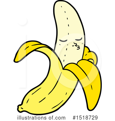 Royalty-Free (RF) Banana Clipart Illustration by lineartestpilot - Stock Sample #1518729