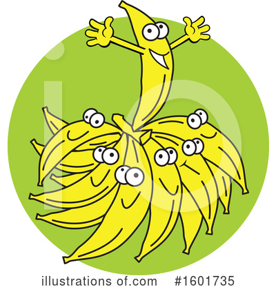 Banana Clipart #1601735 by Johnny Sajem