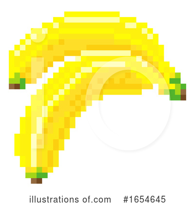 Royalty-Free (RF) Banana Clipart Illustration by AtStockIllustration - Stock Sample #1654645