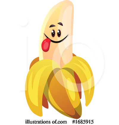 Royalty-Free (RF) Banana Clipart Illustration by Morphart Creations - Stock Sample #1685915
