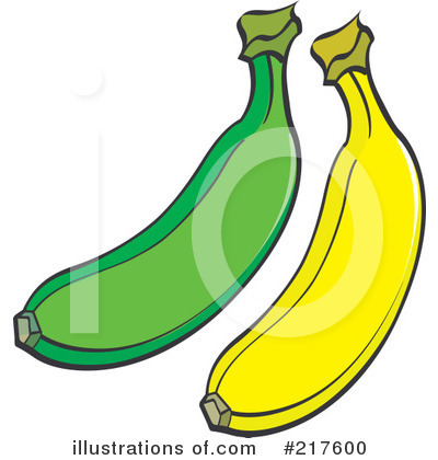 Royalty-Free (RF) Banana Clipart Illustration by Lal Perera - Stock Sample #217600