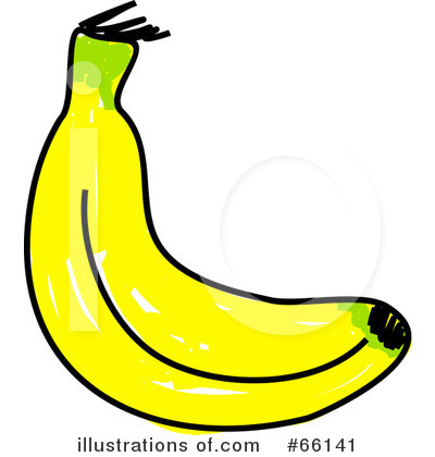 Royalty-Free (RF) Banana Clipart Illustration by Prawny - Stock Sample #66141