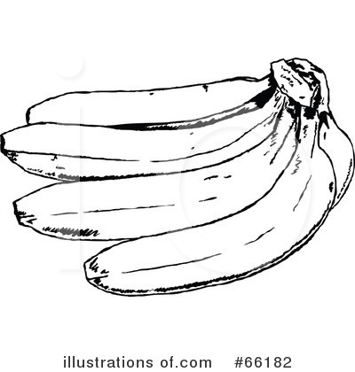 Royalty-Free (RF) Banana Clipart Illustration by Prawny - Stock Sample #66182