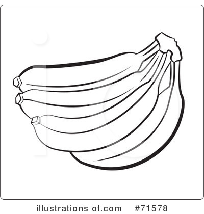 Royalty-Free (RF) Banana Clipart Illustration by Lal Perera - Stock Sample #71578