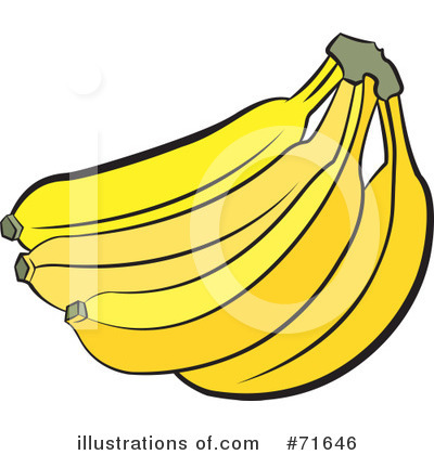 Royalty-Free (RF) Banana Clipart Illustration by Lal Perera - Stock Sample #71646