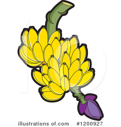 Royalty-Free (RF) Bananas Clipart Illustration by Lal Perera - Stock Sample #1200927