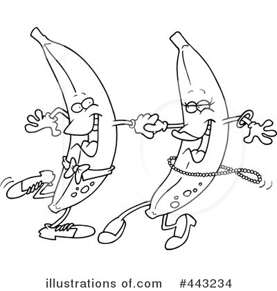 Royalty-Free (RF) Bananas Clipart Illustration by toonaday - Stock Sample #443234