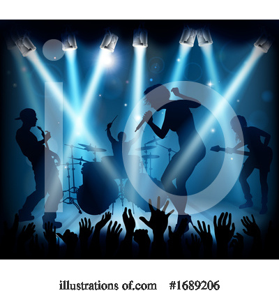 Music Band Clipart #1689206 by AtStockIllustration